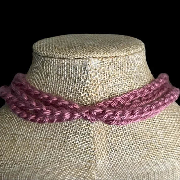 Handmade Crochet Butterfly Pendant Necklace Cottagecore - Picture 2 of 13